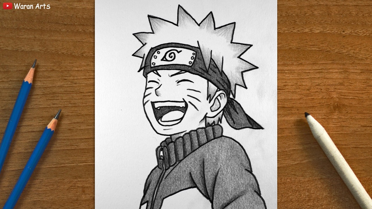 Easy Anime Drawing || How to Draw Naruto Step by Step || Anime Drawing Tutorial for Beginners