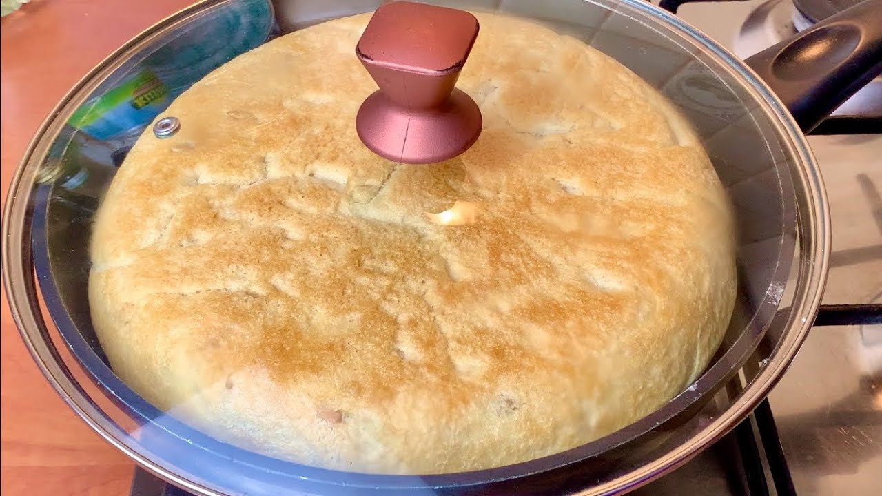 Стакан Воды, соль, сахар и мука! Хлеб без духовки! Рецепт хлеба на сковороде вкусно и просто!