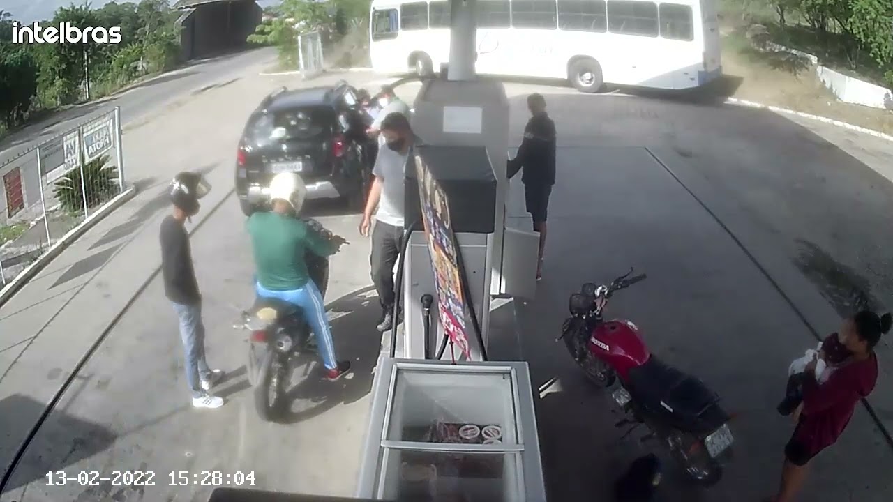 Divulgadas imagens do assalto ao posto de combustível de Fagundes PB