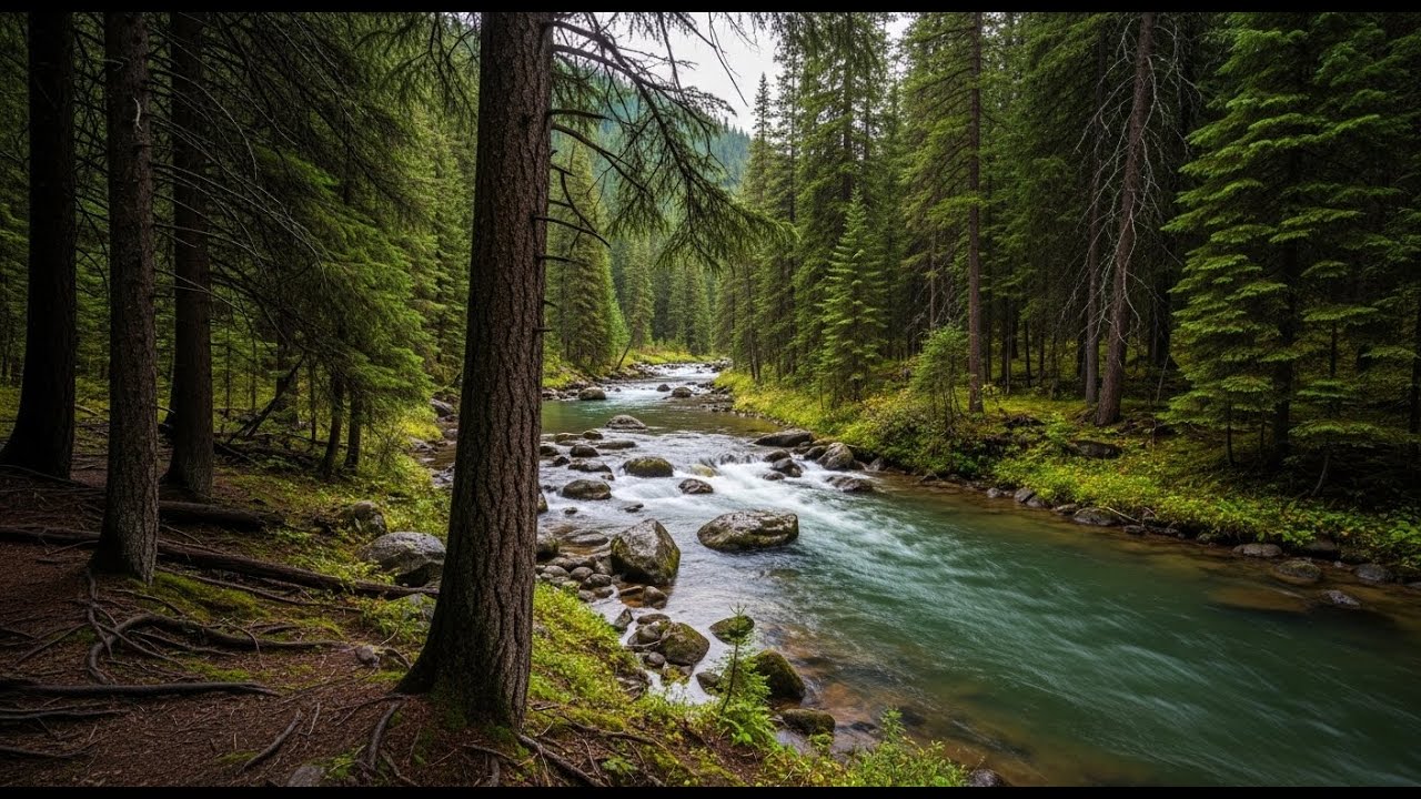 River Ambience 🌿 Soothing Flowing Water Sounds for Meditation and Deep Sleep #919