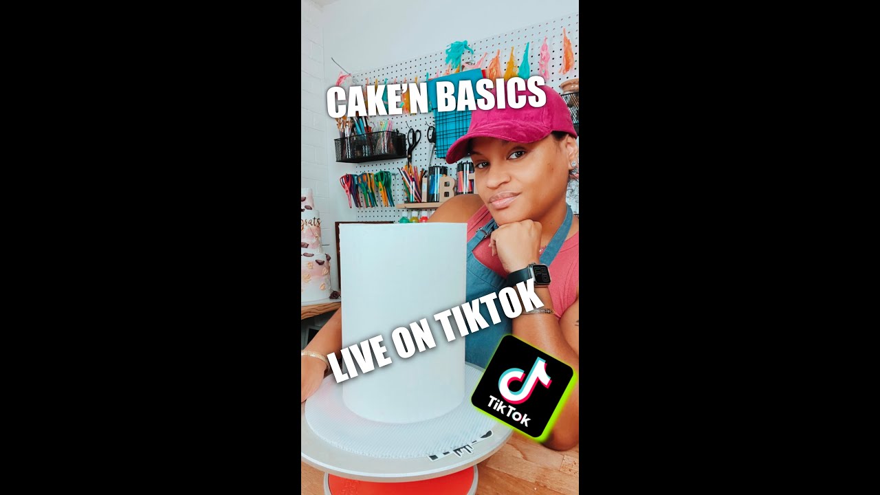 FREE TIKTOK CAKE CLASS | Cake'n Basics | Layer Frosting, Crumb Coating, & Final Coating