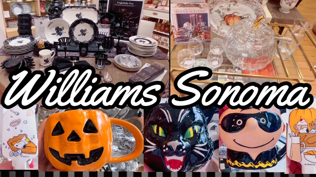 ✨Williams Sonoma Halloween & Fall Home Decor STORE WALKTHROUGH! HIGH END DECOR! 