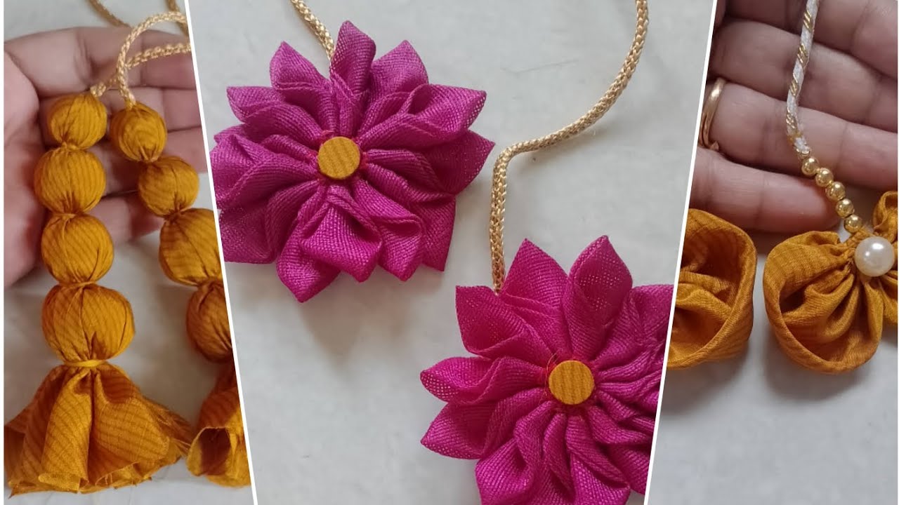 #new hand made latkan design # blouse back neck dori latkan # hand made fabric design 