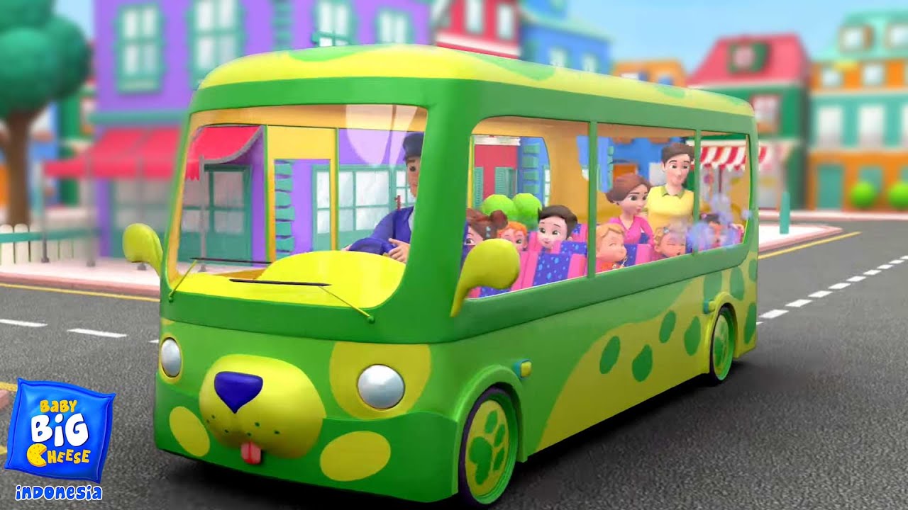 Roda di bus sajak kartun + lebih bernyanyi bersama lagu untuk anak