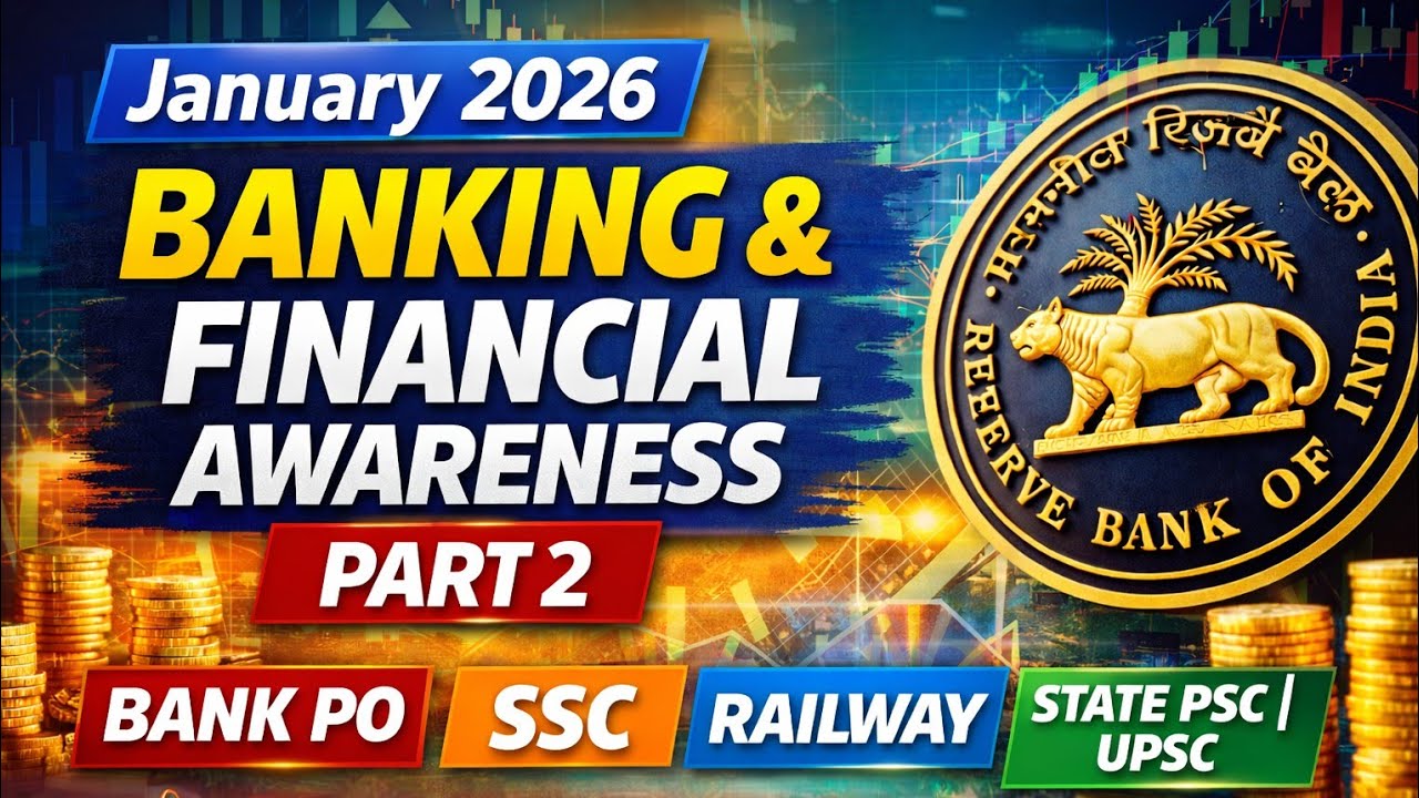 January 2026 Banking Awareness Part 2 Current Affairs MCQ for All Govt Exams 