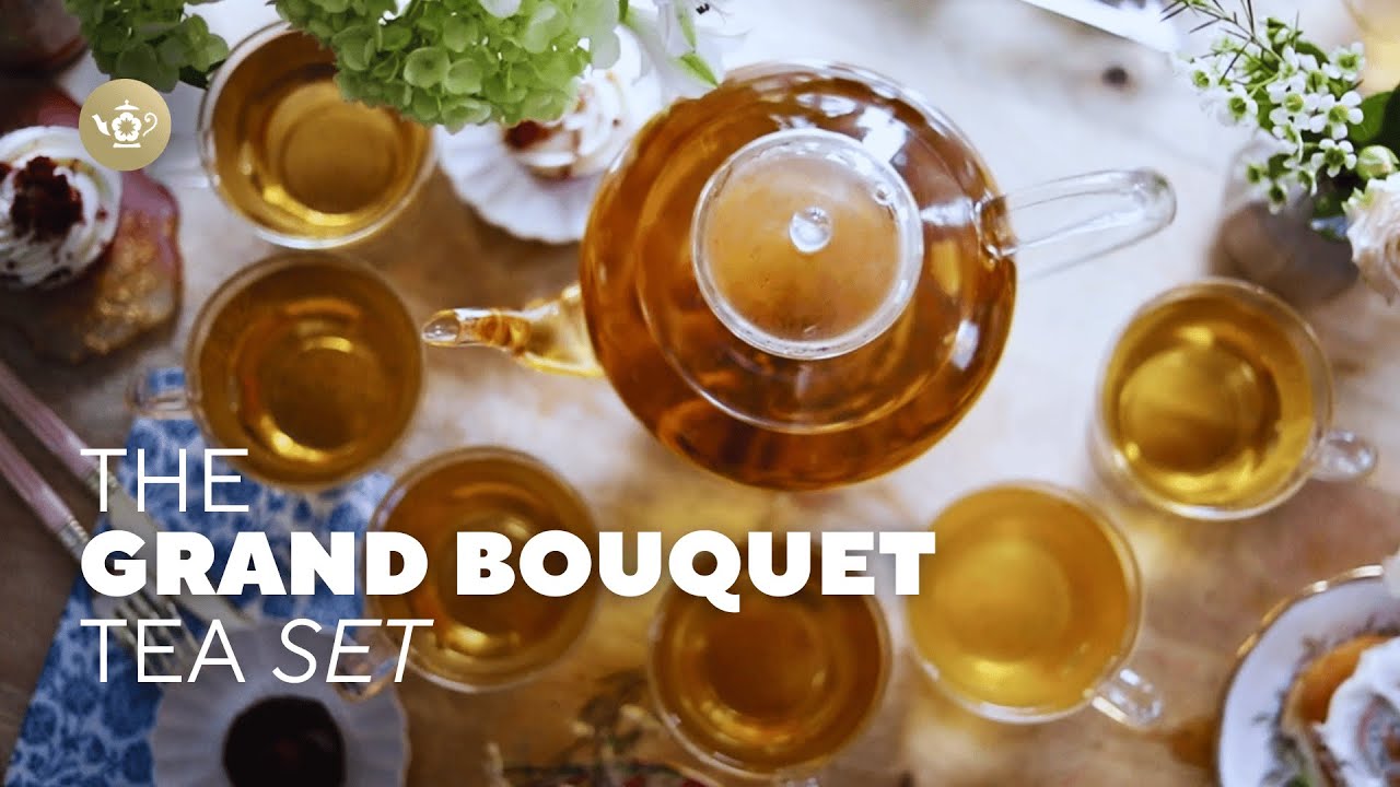 Teabloom Grand Bouquet Glass Teapot: Elegant & Pure Tea Brewing