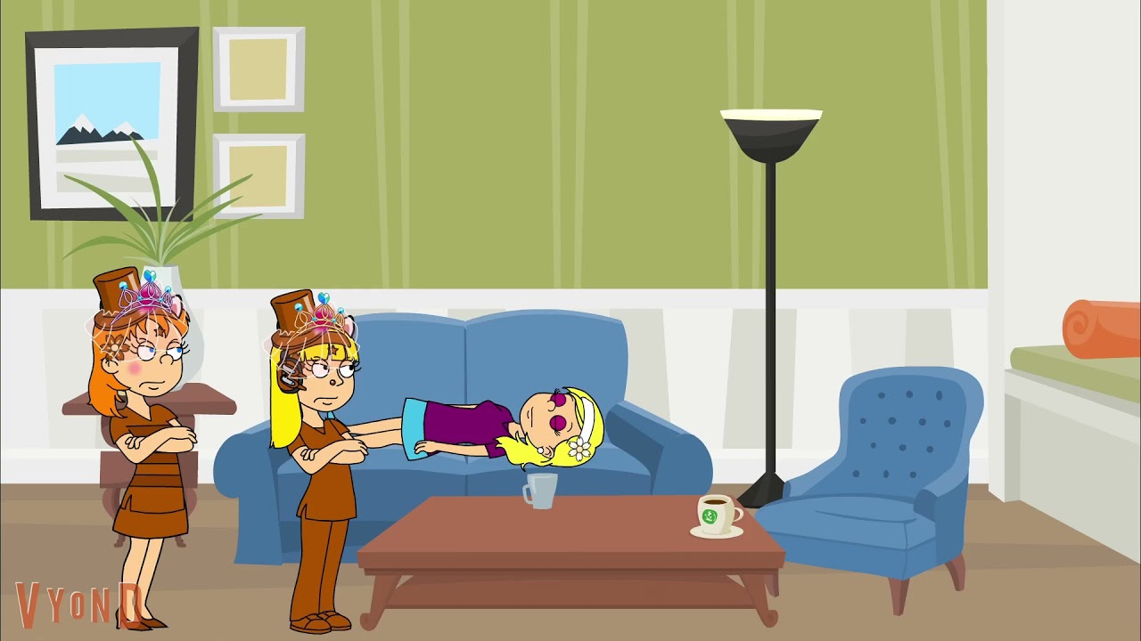Evil Agneseria's imposter Pokes Agneseria's Eyes/Beats Her Up/Grounded BIG TIME