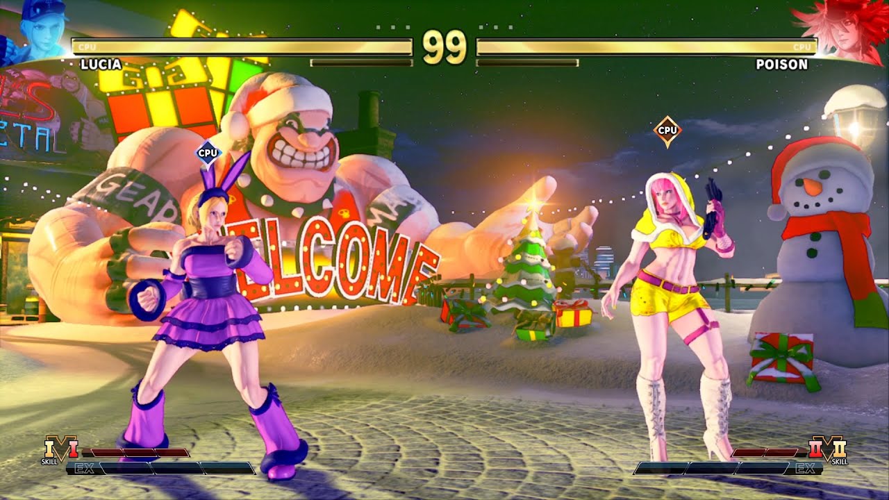 Lucia против Poison Street Fighter V! 