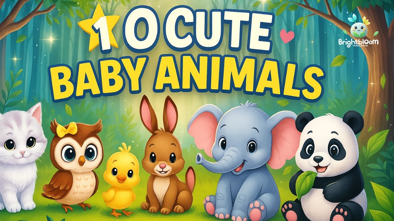 10 Cute Baby Animals! 🐾 Adorable Creatures You&rsquo;ll Love #brightbloomtv
