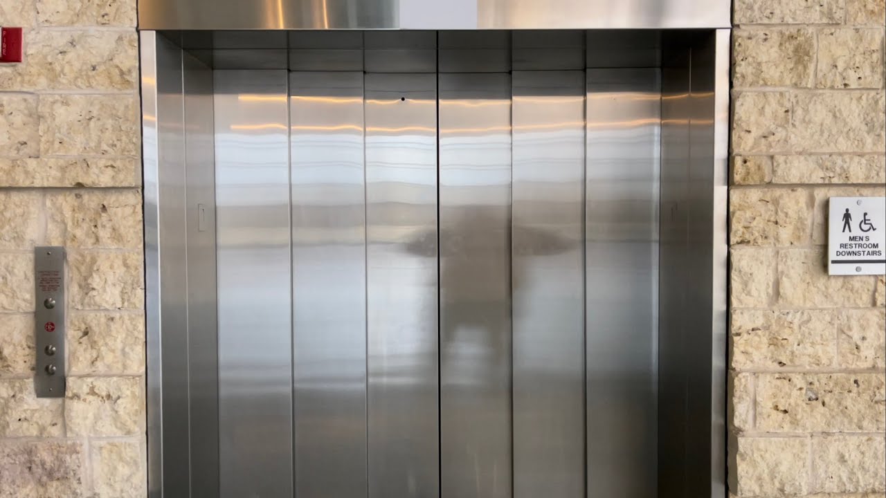 Dual 3-Speed Doors! Epic Dover Hydraulic Elevator at Performing Arts Center, UNT in Denton, TX.