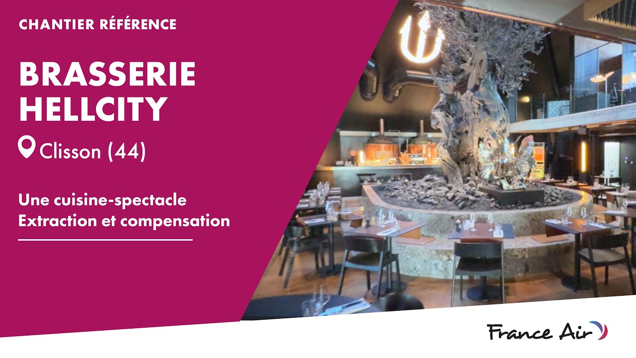 [Chantier référence] Intégration d'une cuisine Spectacle dans un bâtiment - Restaurant Hellcity (44)