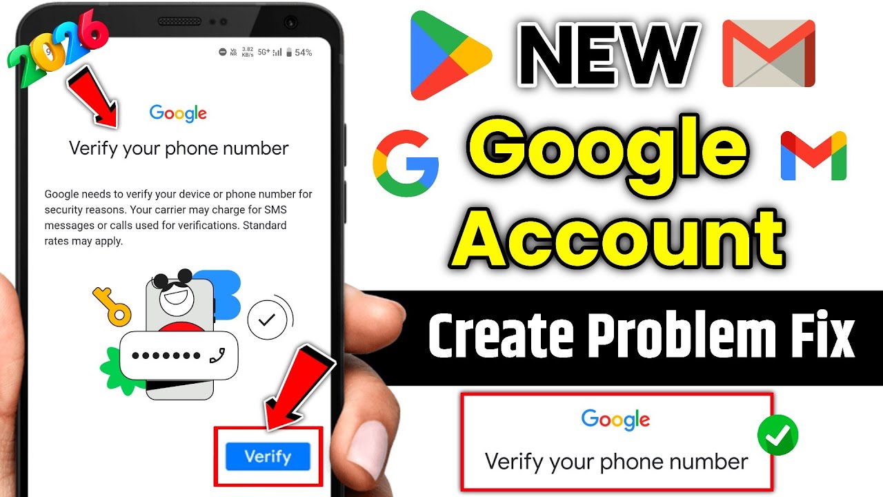 google account verifying your phone number problem 2026 | verify your phone number problem