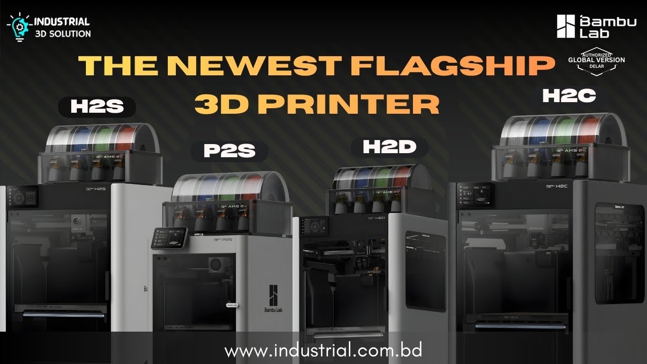 The newest Bambu Lab 3D Printers | H2S, H2C, H2D & P2S Model Overview & Features.