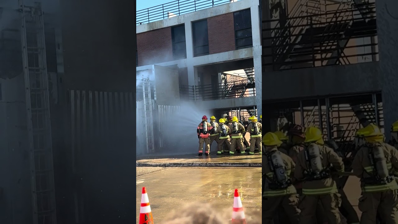 How Firefighters demonstrate Turning Off a Gas line Fire 🚒