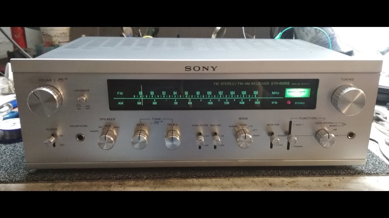 SONY STR-6055 Vintage stereo receiver restoration/naprawa amplitunera stereo