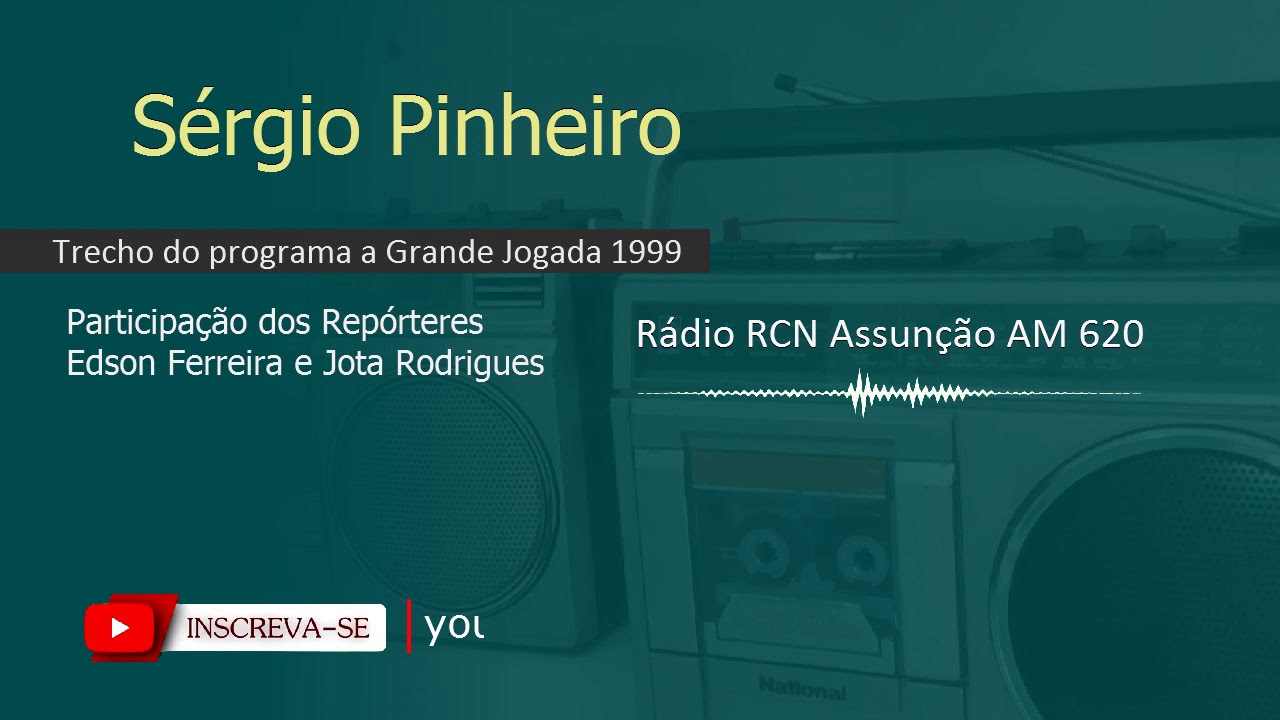 Sérgio Pinheiro na Rádio RCN Assunção Sat AM 620 de 1999