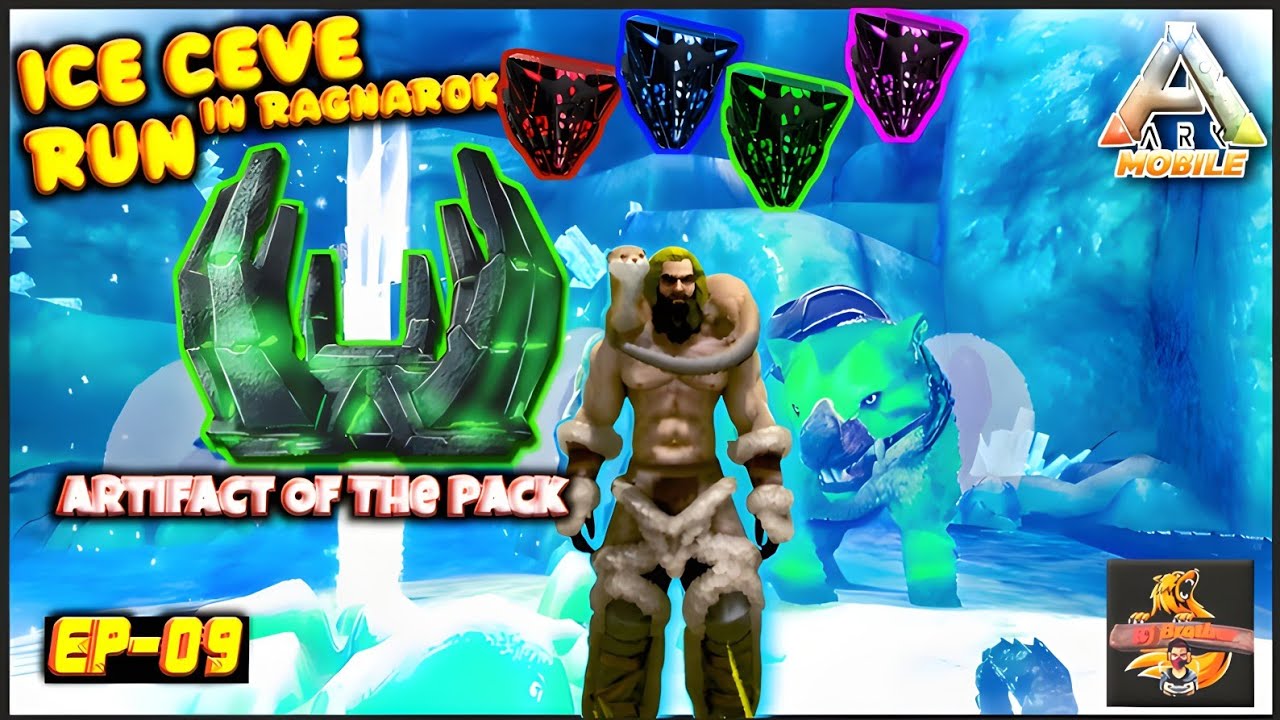 Ragnarok Ice Cave Run(Artifact Of The Pack)🥶🤠 ARK: Ultimate Mobile Edition ~Episode:-08 