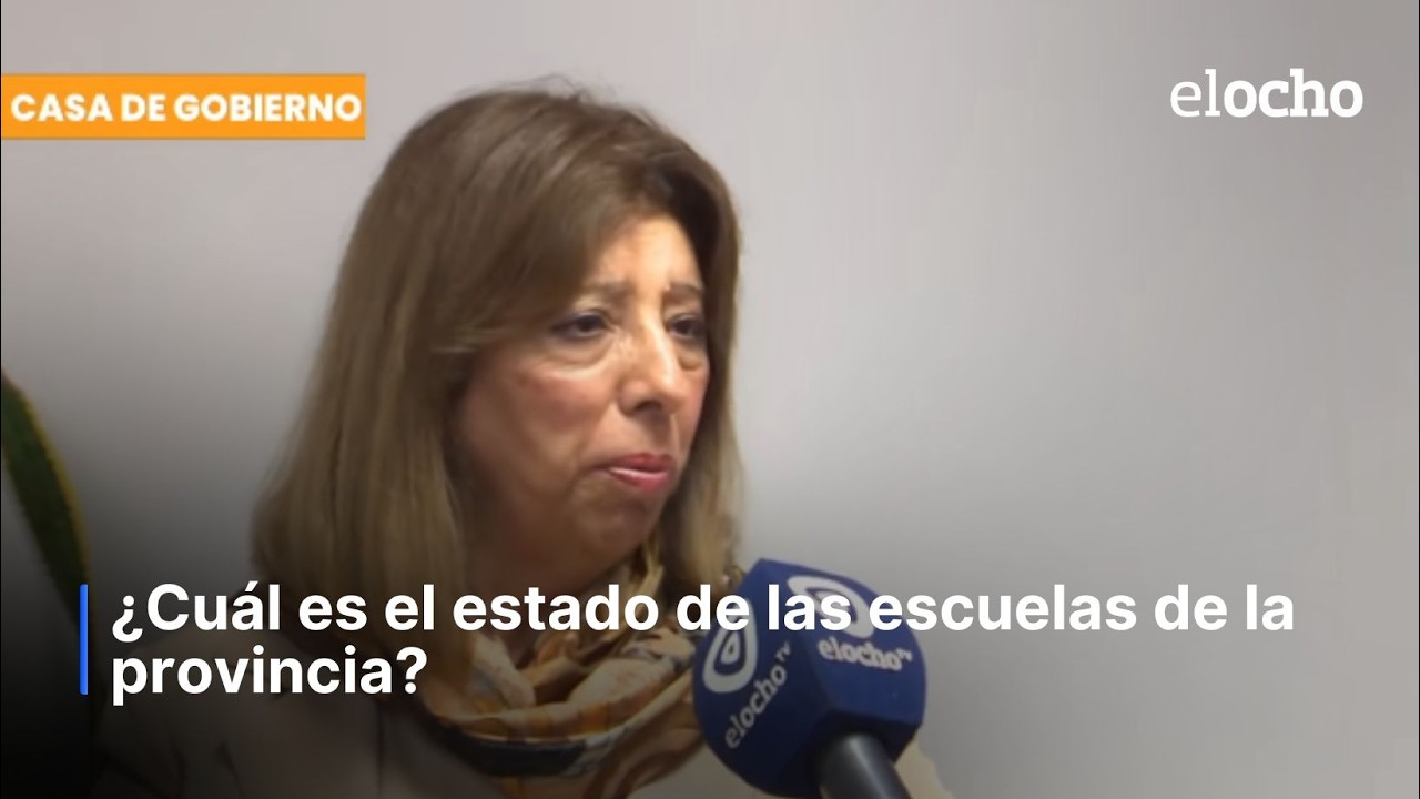 LA MINISTRA HABLÓ SOBRE EL ESTADO DE LAS ESCUELAS DE LA PROVINCIA DE TUCUMÁN