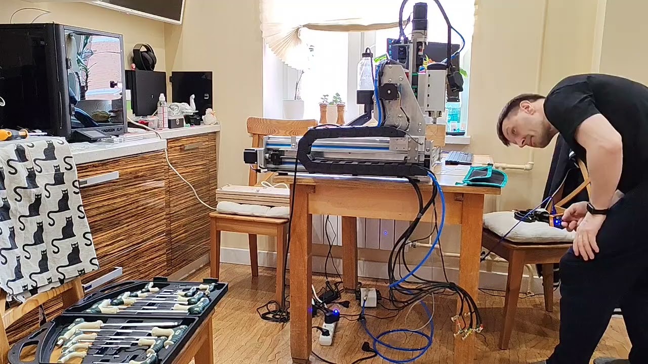 Disassembly my DIY CNC... We are moving out... 52 Kg total weight...