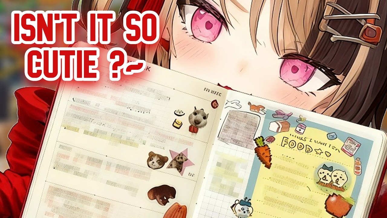 Gigi shows her cute journal stickers for the first time on stream