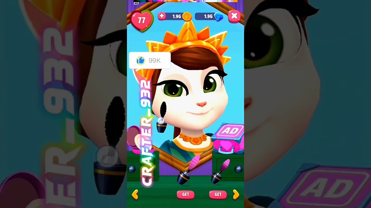 princess fiona makeover on my talking angela 2 transformation 😱 💓 Anya forger chuky doll kara arima
