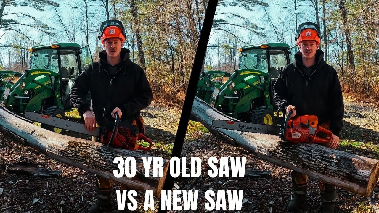 30 year old Johnsered VS a new Husqvarna.