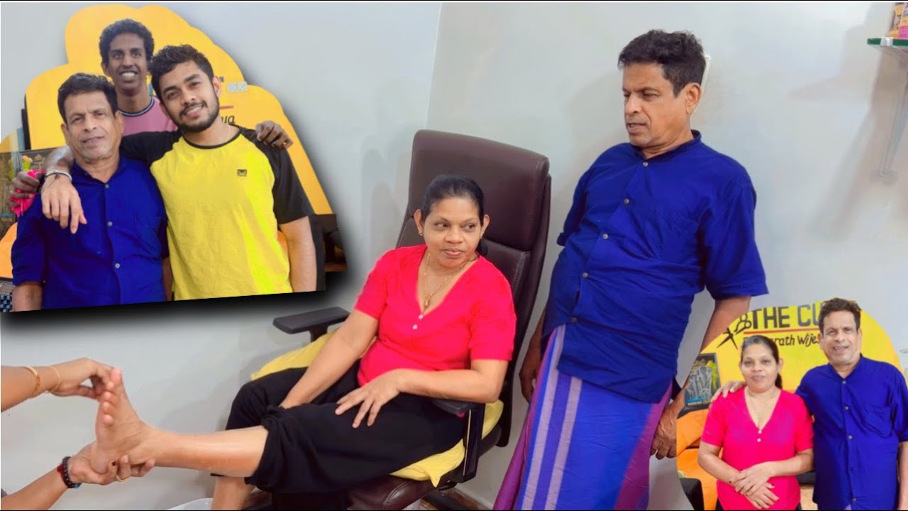 අපේ අම්මා පලවෙනි වතාවට pedicure එකක් කරලා