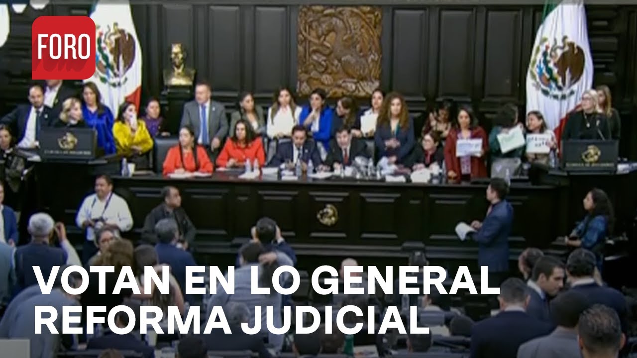 Senadores votan en lo general reforma al Poder Judicial