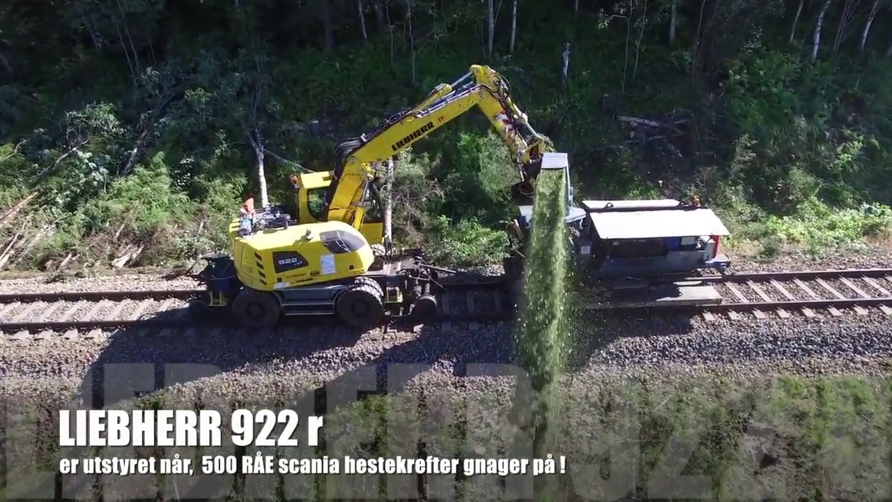 Skogrydding langs jernbanen