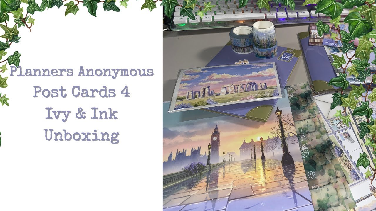 Planners Anonymous Post Cards 4 || Ivy and Ink Unboxing