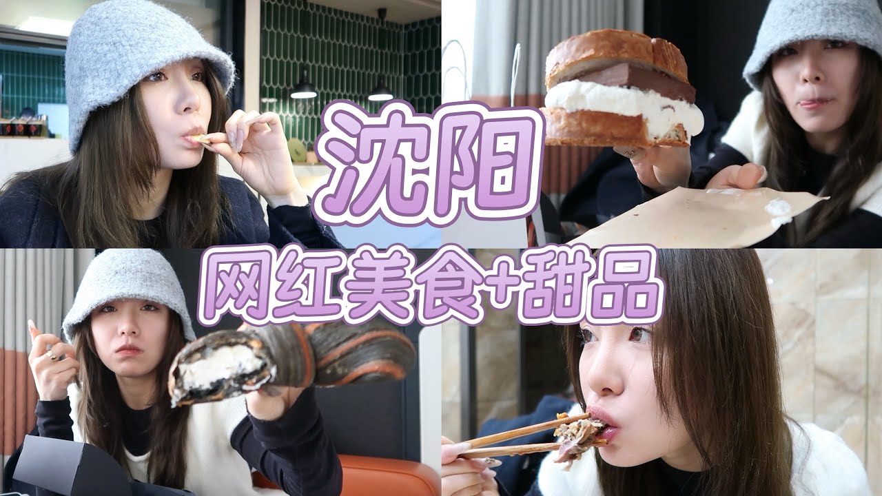 东北沈阳vlog2｜美食天堂沈阳逛吃攻略！网红美食甜品测评、打卡热门宝藏小店｜叁点壹肆3.14起酥烘焙/鸭血生巧半斤卷/柚子蝴蝶酥/老四季抻面/拌鸡架