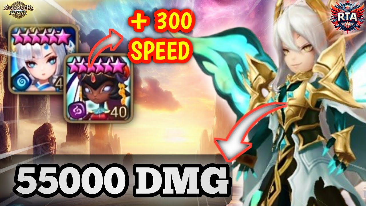 WTF ONE SHOT COMBO with OBERON - Summoners War RTA