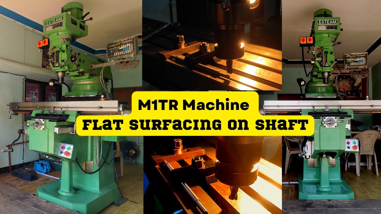 M1TR Machine | | Turret Machine | Milling and Facing Operation || #mechanical #millingmachine