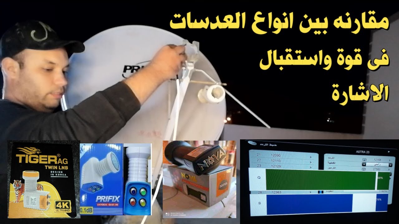 مقارنة بين انواع العدسات من حيث الاستقبال وقوة الاشارة