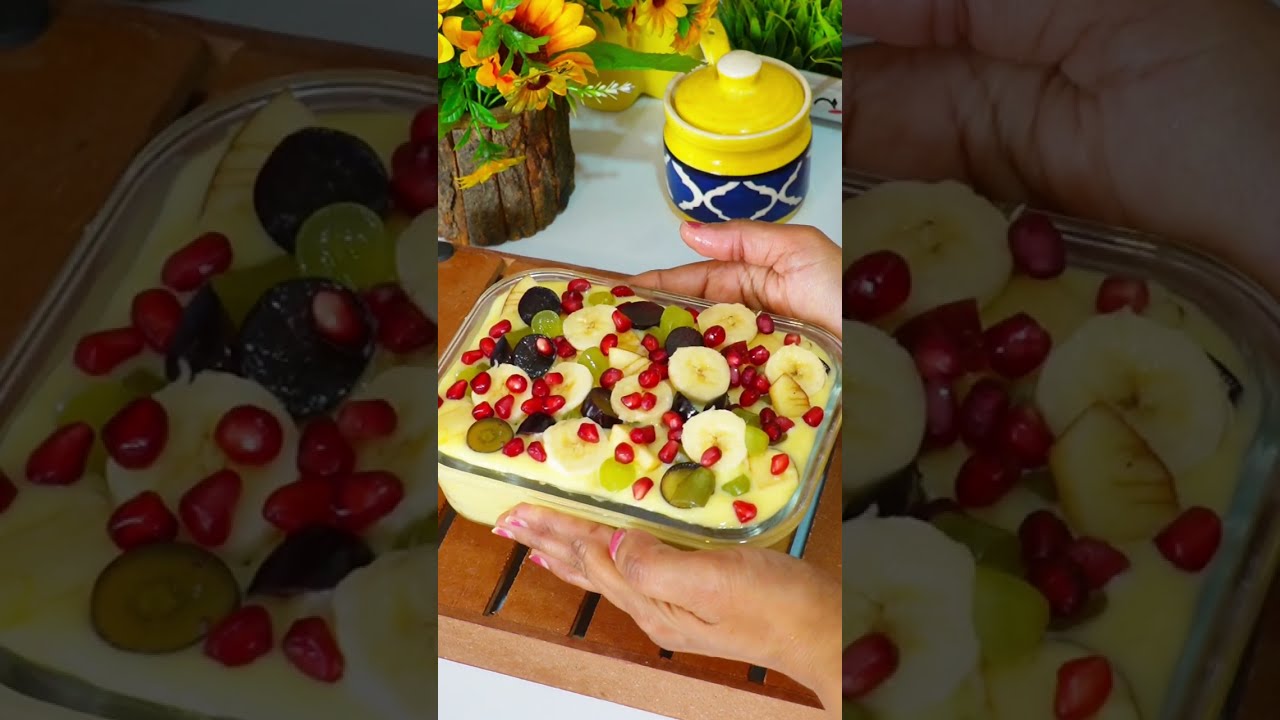 Bread se Banaye Special Fruit Custard Sweet | Quick Dessert | Festival Special Fruit Custard Bread