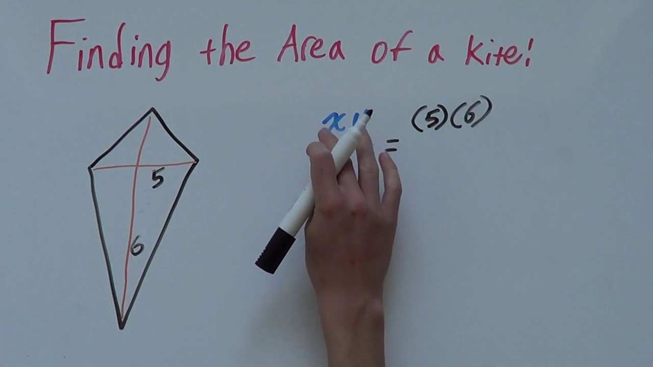 How to find the Area of a Kite