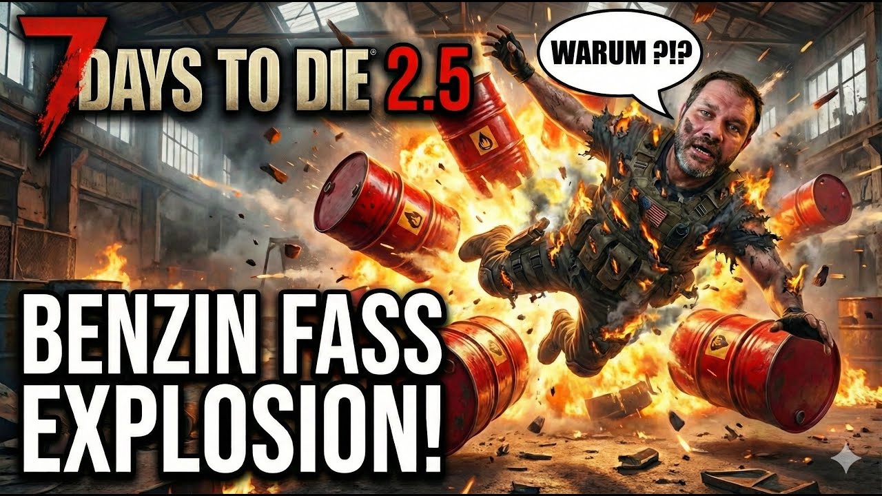💥BOOM!💥😱 Das Benzinfass-Unglück! | 7 Days to Die Gameplay Deutsch [27]
