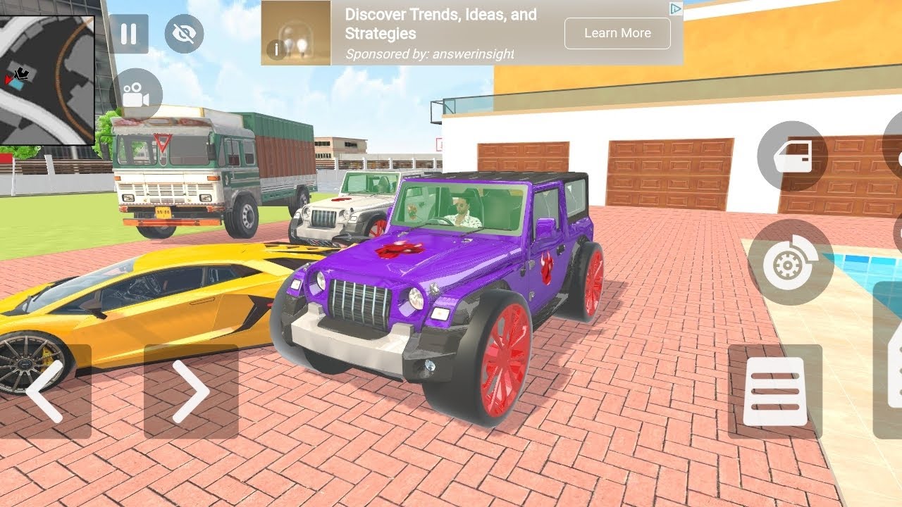 Indian bike driving simulator new Thar Franklin 💥ki new truck 🚛🚒