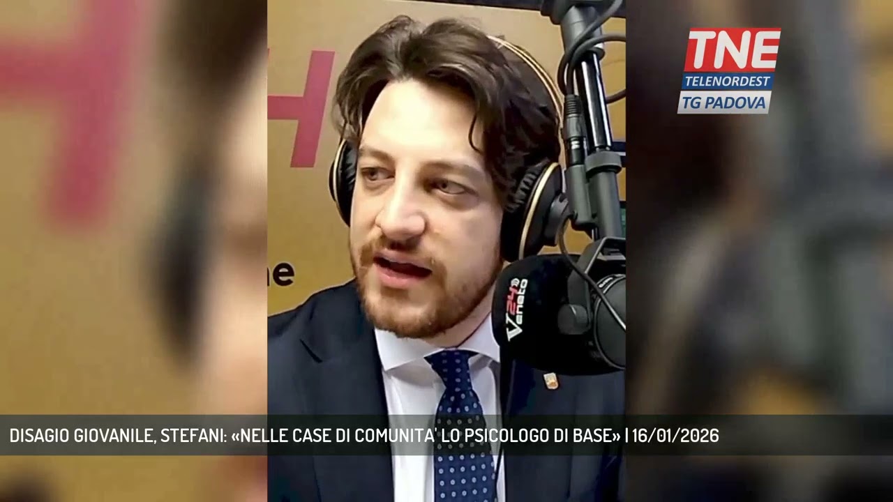 DISAGIO GIOVANILE, STEFANI: «NELLE CASE DI COMUNITA' LO PSICOLOGO DI BASE» | 16/01/2026