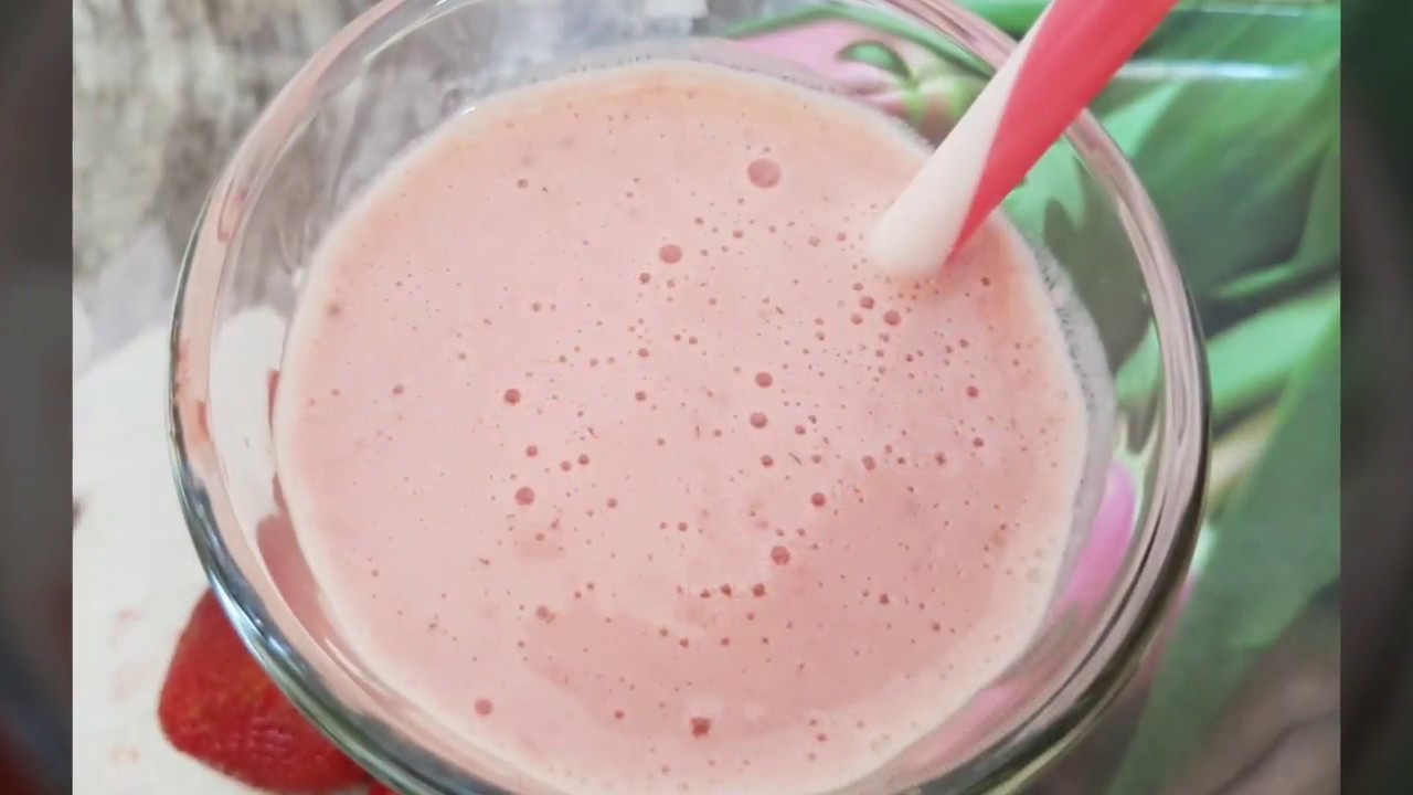 Клубнично молочный коктейль в Термомиксе|Milchshake|Рецепт Термомикс