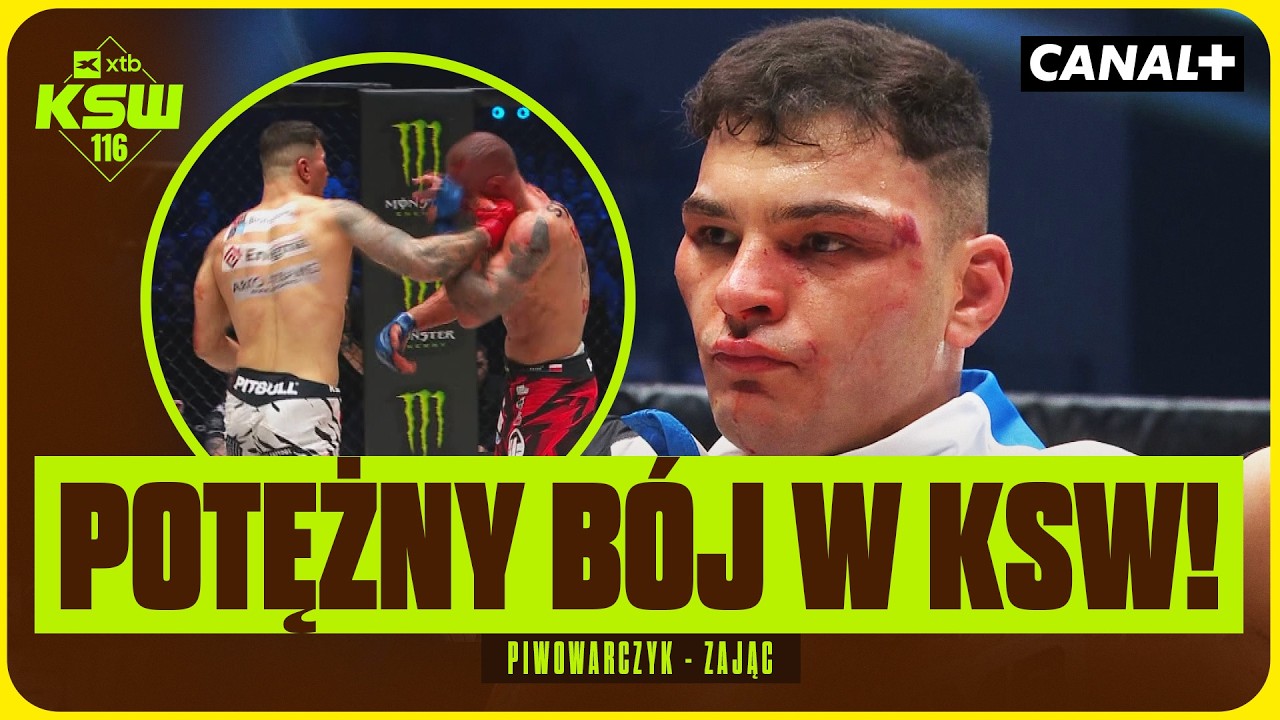 SZALONA JAZDA BEZ TRZYMANKI! DWÓCH TERMINATORÓW W KLATCE! PIWOWARCZYK - ZAJĄC, SKRÓT WALKI