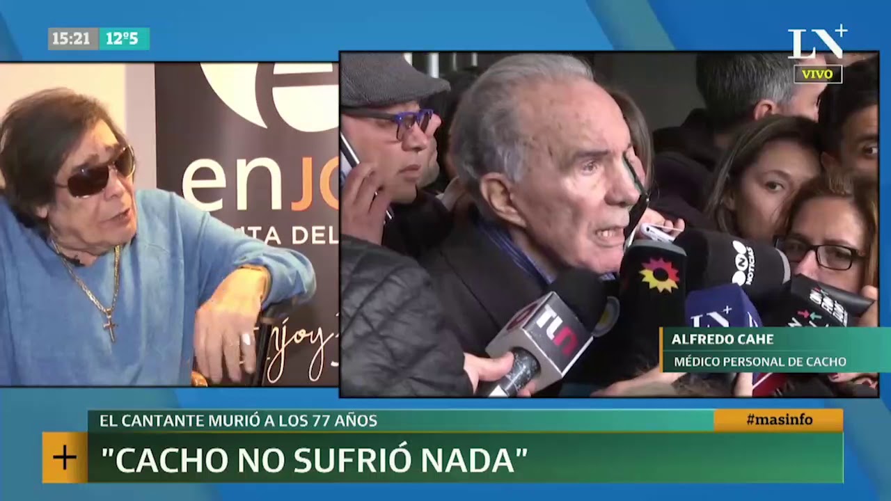 Murió Cacho Castaña. Hablo Cahe, su médico: 
