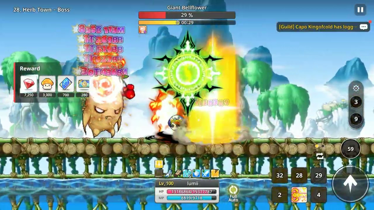28-10 Boss Beaten with Hero | Maplestory: Idle