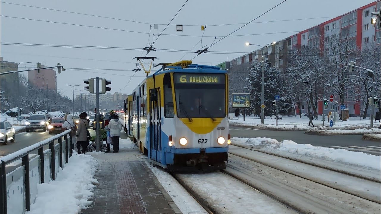 ČKD Tatra T6A5 #622+623 na linke 6.