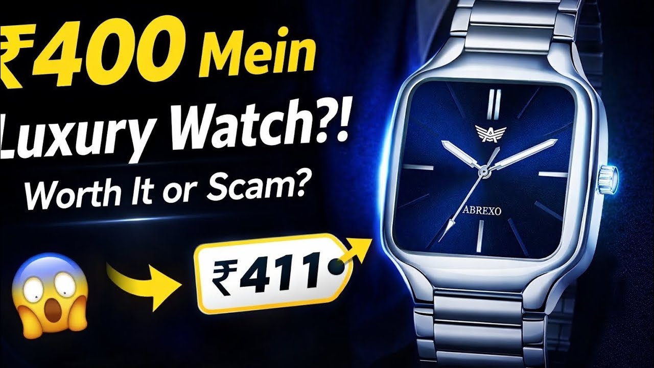 ₹400 Mein Luxury Watch?! ABREXO Blue Dial Unboxing & Honest Review 