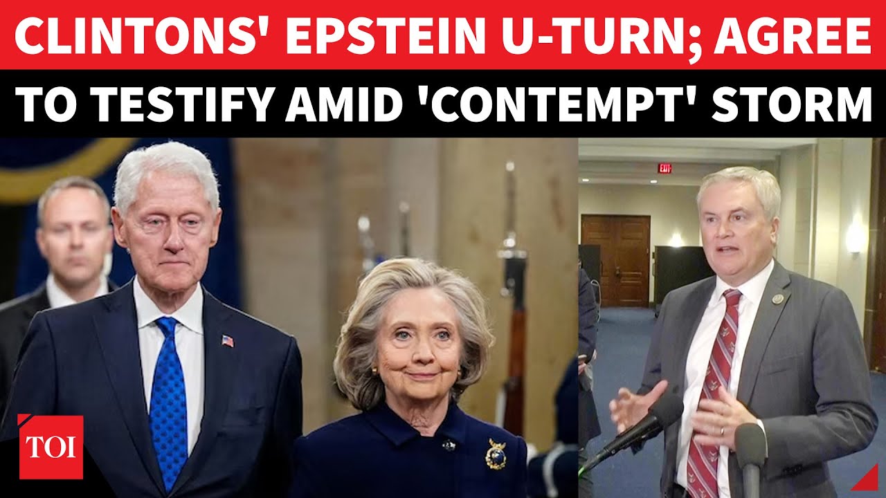 Clintons' U-Turn On Epstein Probe; Give Testimony Nod After Stormy Subpoena Standoff
