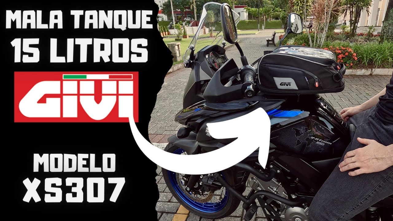 MALA TANQUE PARA MOTO 15 LITROS GIVI XS307 - VSTROM 650 XT - VALE A PENA? EM DETALHES