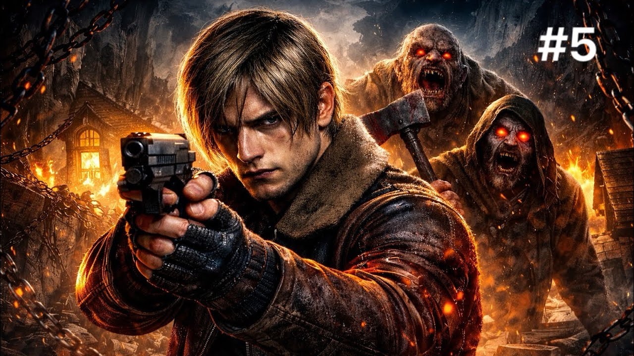Zagrajmy w Resident Evil 4 Remake #5 Potwór z Jeziora 😳😳