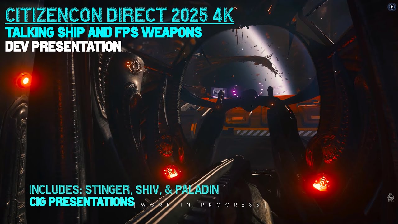 Talking Ship & FPS Weapons CitizenCon Direct 4K Inc. Stinger, Shiv, & Paladin