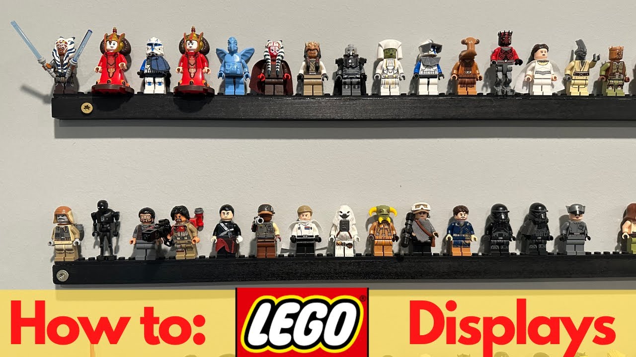 Custom Lego Minifigure Display Stands - How to Build